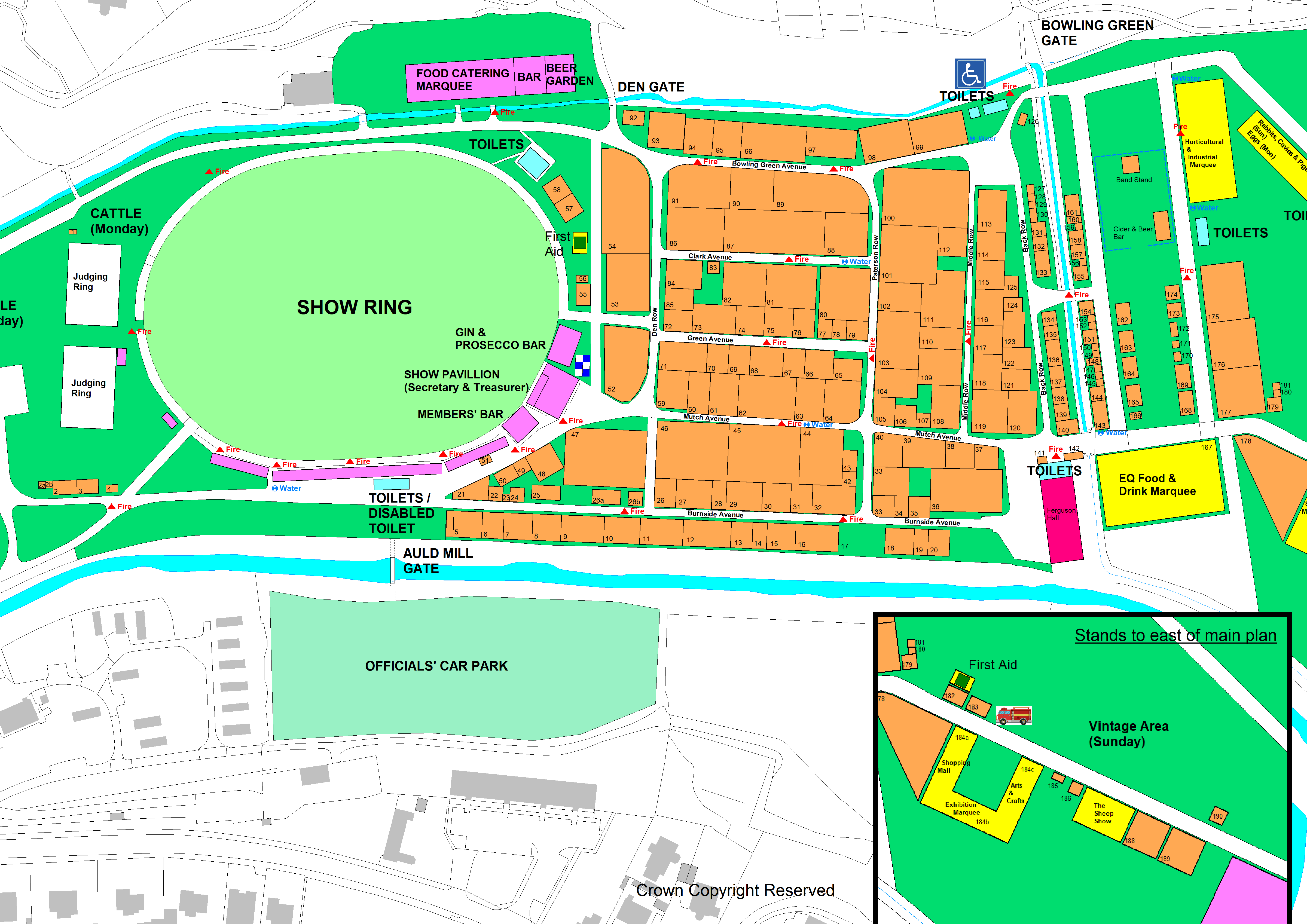 2025 Showground plan for stand Judges